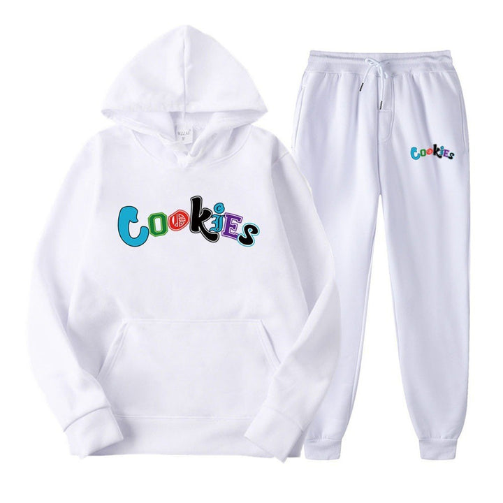 Women's Hoodie and Jogging Pants Set with Colorful Graphic Print Lisslune