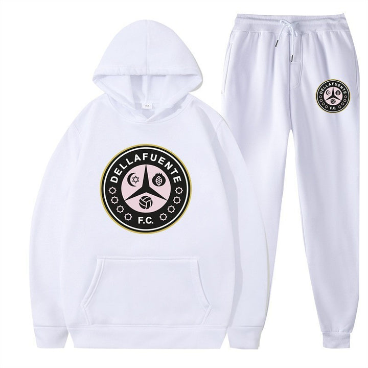 Women’s sweatshirt and jogging pants set with sporty club motif Lisslune