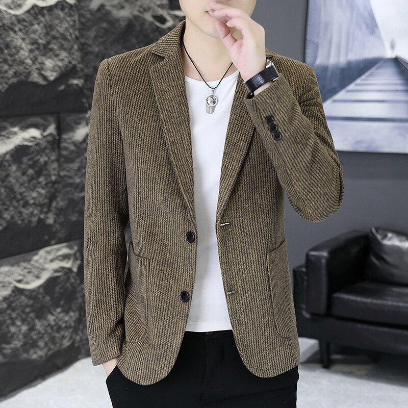 Men's fashionable knitted blazer jacket Lisslune