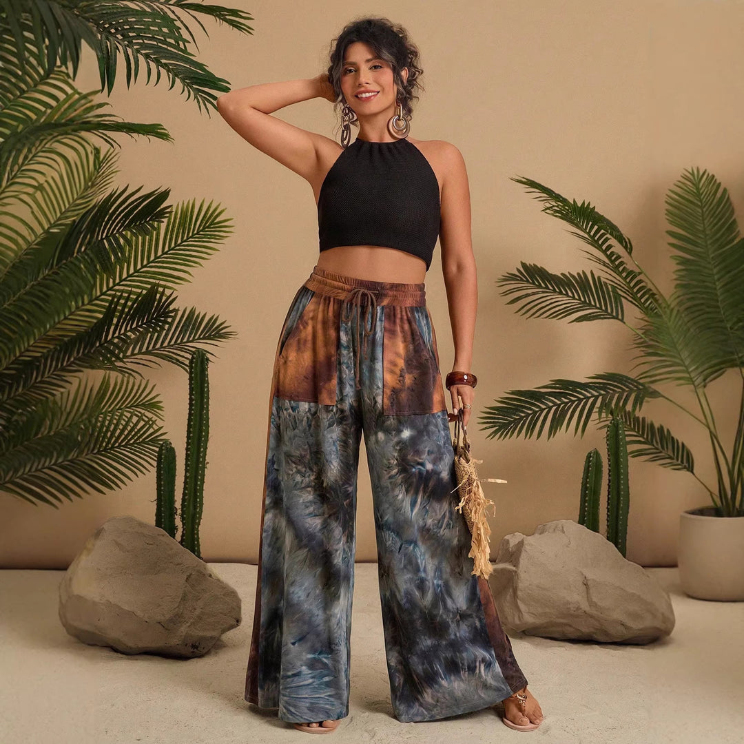 Women's Stylish Loungewear Set with Casual Cut and Fashionable Pattern Lisslune