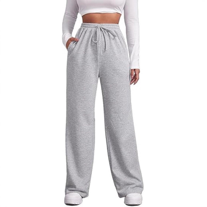 Women's wide Relaxed Fit leisure pants with elastic waistband and practical pockets Lisslune
