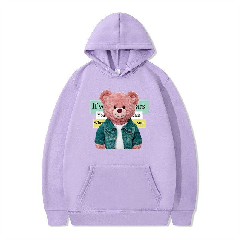 Women Hoodie with cute bear motif Lisslune