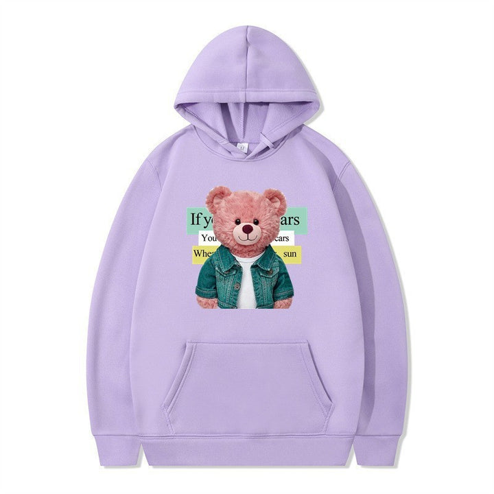 Women Hoodie with cute bear motif Lisslune