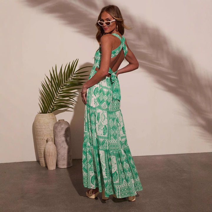 Ladies maxi dress with cheerful floral design and airy fit Lisslune