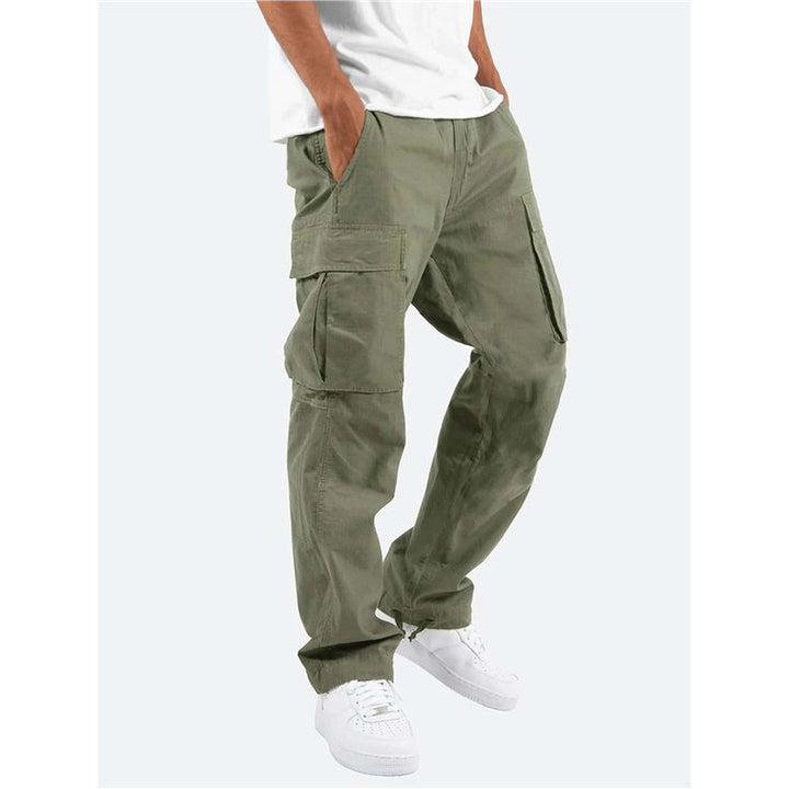 Men's cargo pants with multifunctional pockets and relaxed fit Lisslune