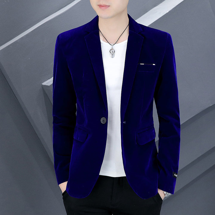 Men's elegant velvet blazer Lisslune