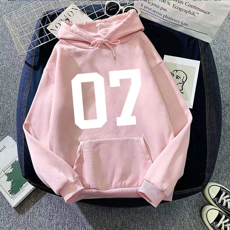 Women's hoodie with large lettering Lisslune