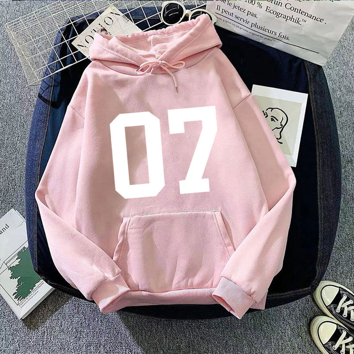 Women's hoodie with large lettering Lisslune