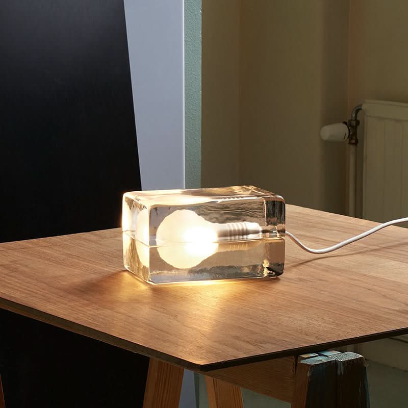 Lisslune | Glass Block Table Lamp with G9 Socket