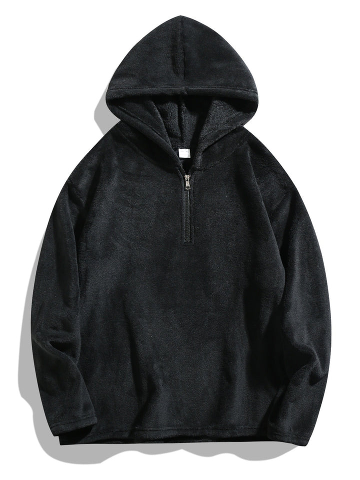 Men's cozy fleece hoodie with practical zip opening Lisslune