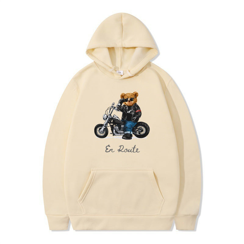 Women's hoodie with unique bear design and casual fit Lisslune