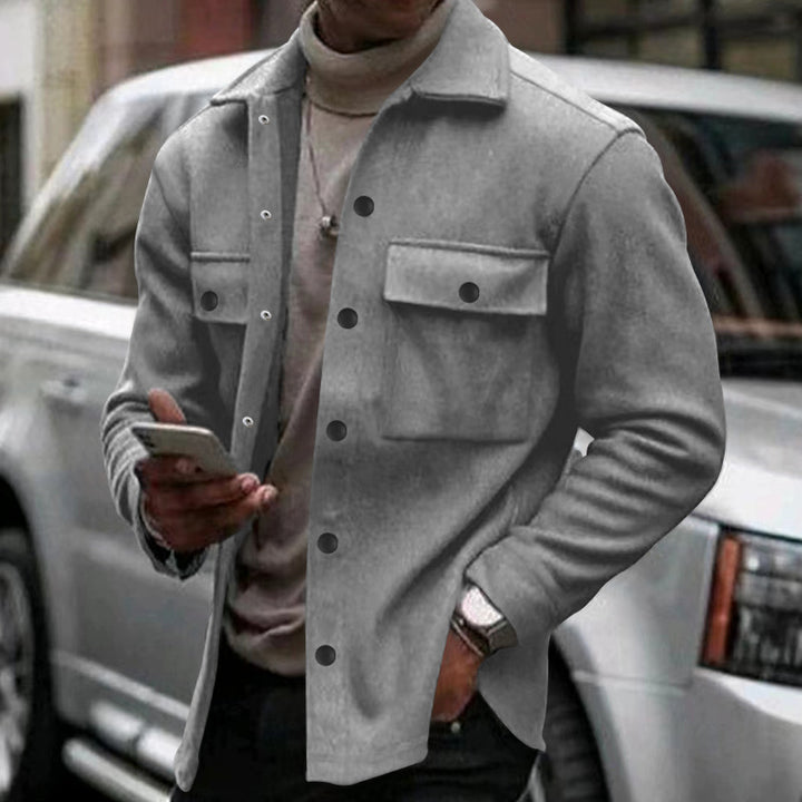Men's casual jacket with practical pockets and modern design Lisslune