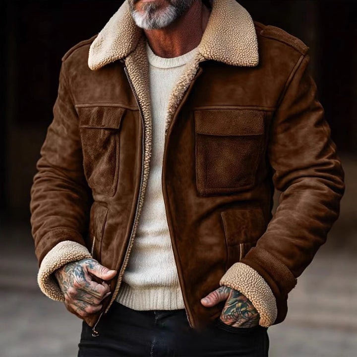 Men's Luxury Lambskin Leather Jacket Lisslune