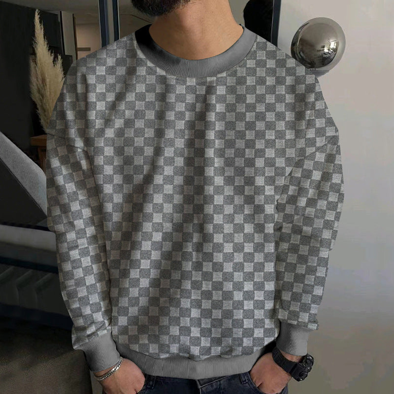Men's Fashion Sweatshirt with Textured Design Lisslune