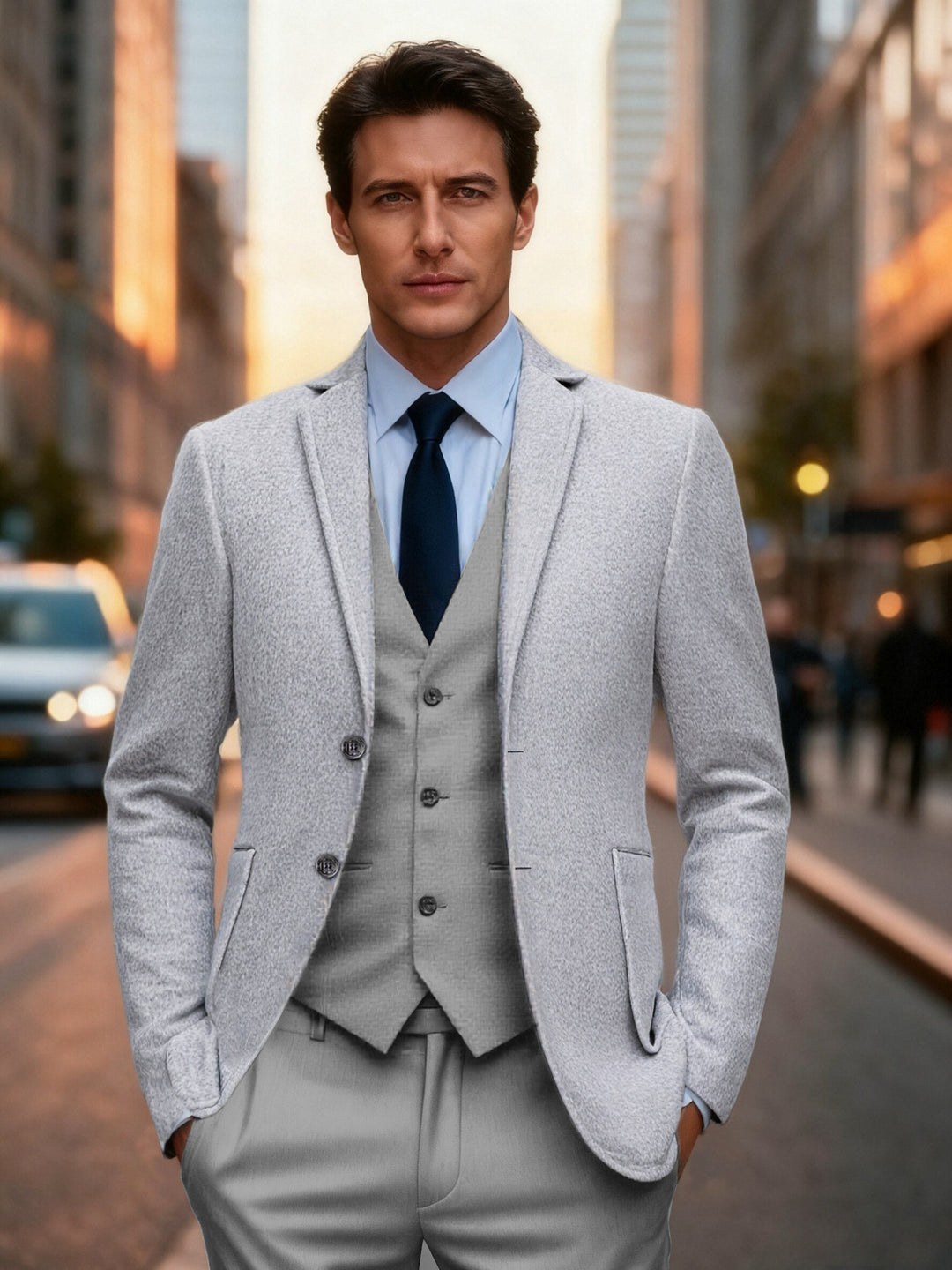 Men's classic single-breasted blazer Lisslune