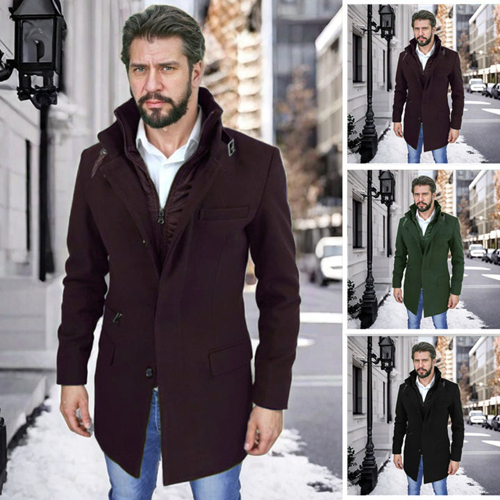 Men's stylish and functional transitional coat with removable inner jacket Lisslune
