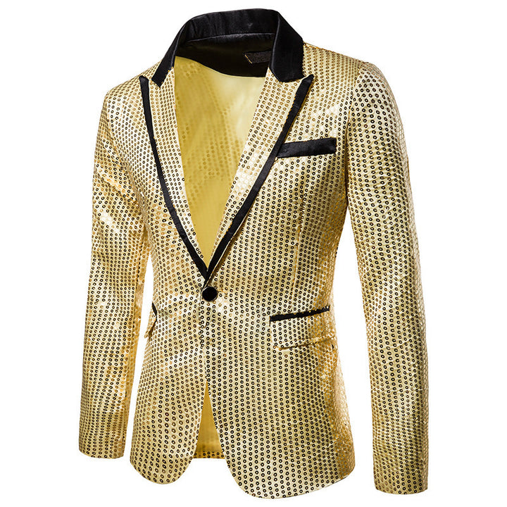 Men's glittering sequin blazer Lisslune