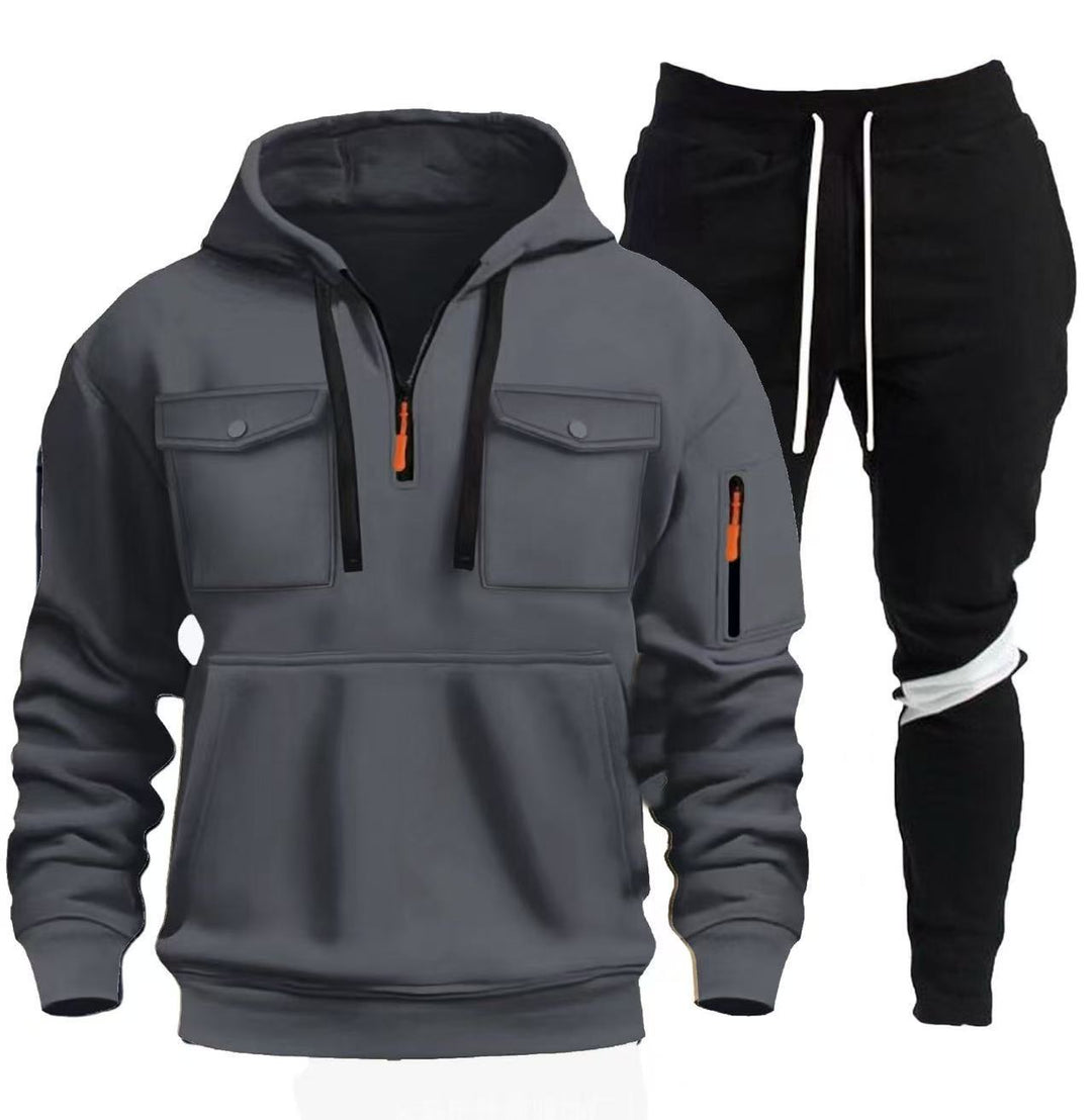 Men's practical hoodie with sports pants Lisslune