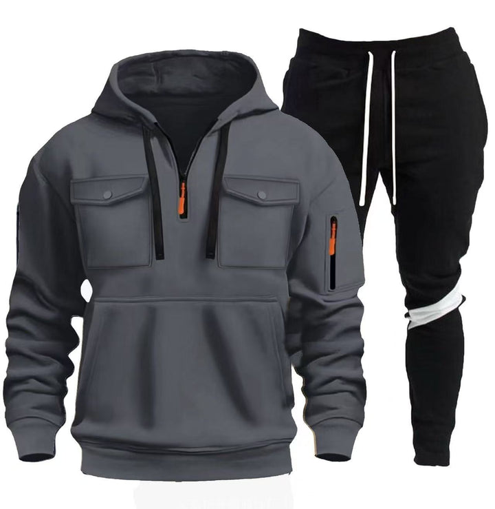 Men's practical hoodie with sports pants Lisslune