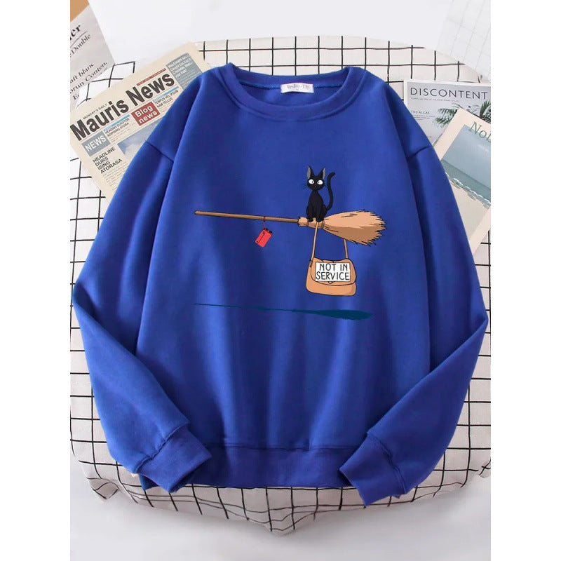 Women's sweatshirt with creative cat design Lisslune