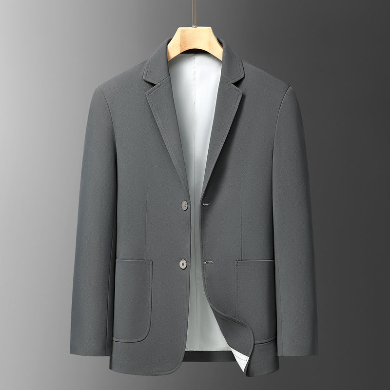 Men's Elegant Blazer with Textured Design and Practical Pockets Lisslune