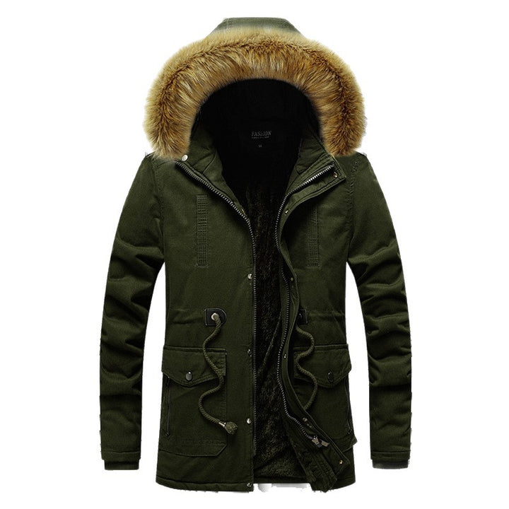 Men's fashionable parka jacket with removable hood and soft inner lining Lisslune