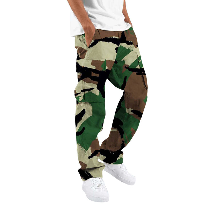 Men's Camouflage Cargo Pants with Numerous Pockets Lisslune