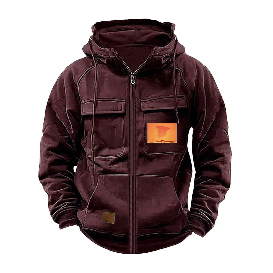 Men's multifunctional hoodie with practical pockets Lisslune