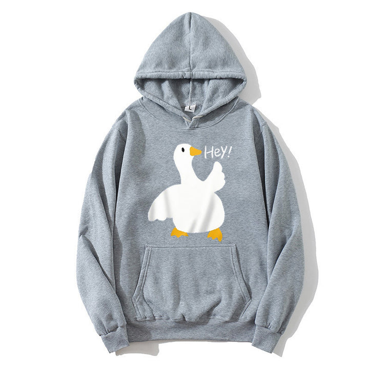 Women's hoodie with playful duck motif Lisslune