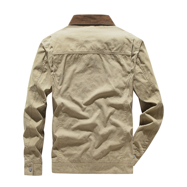 Men's fashionable transitional jacket with striking collar Lisslune