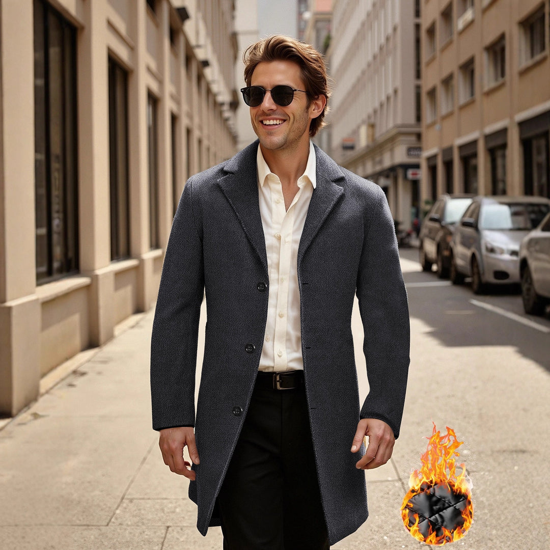 Men's elegant and stylish overcoat Lisslune