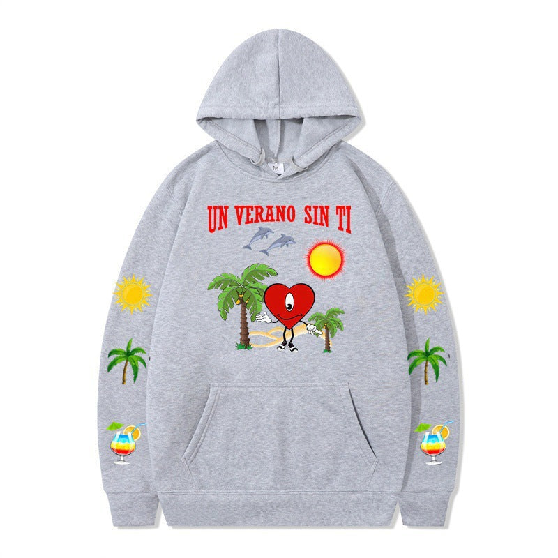Women's hoodie with vibrant summer motif and comfortable fit Lisslune