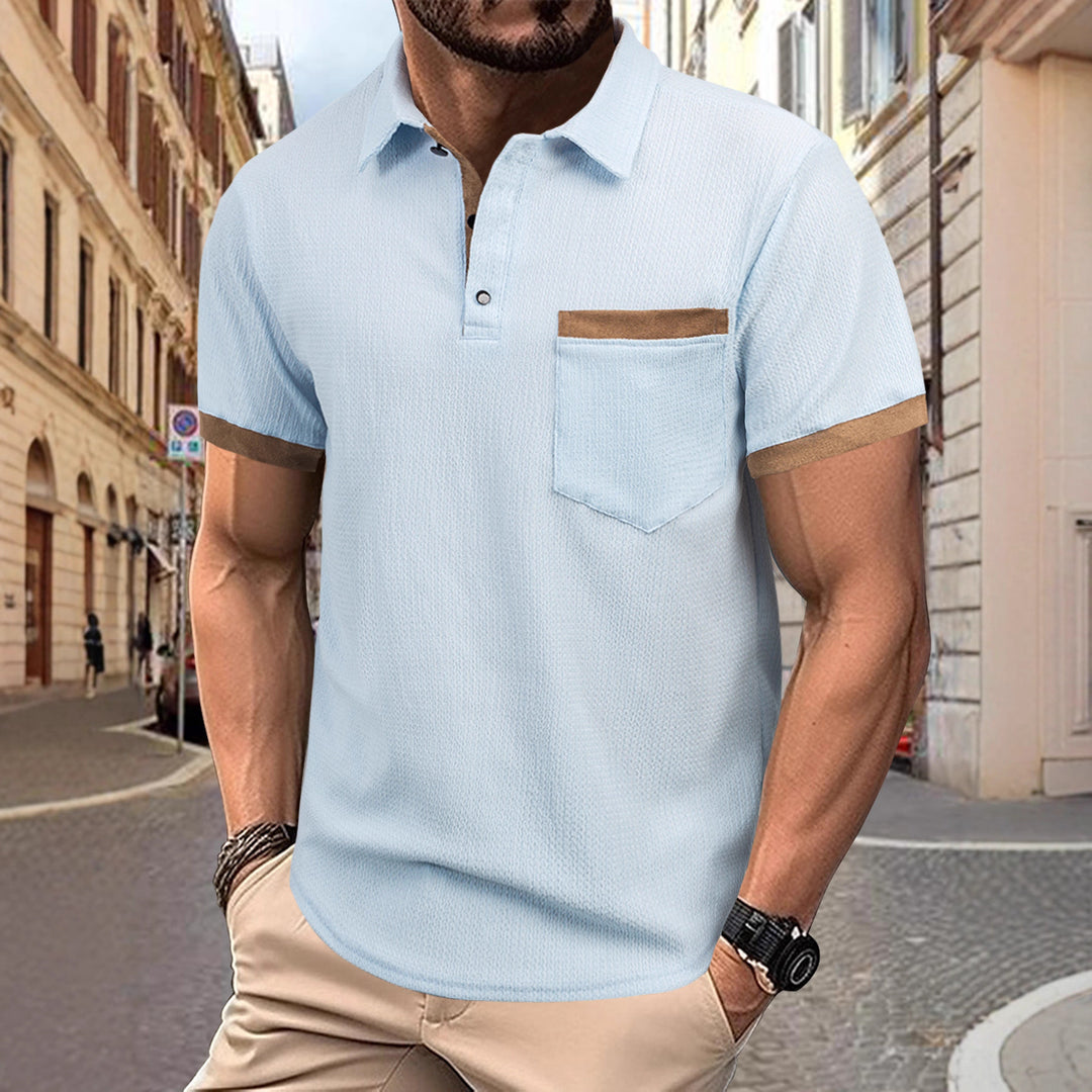 Men's Short Sleeve Polo Shirt Lisslune