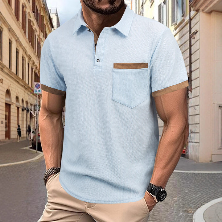 Men's Short Sleeve Polo Shirt Lisslune
