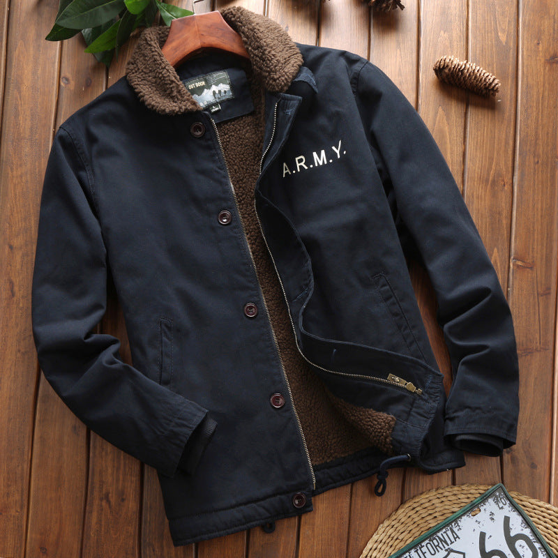 Men's Leisure Jacket with Soft Fleece Lining Lisslune
