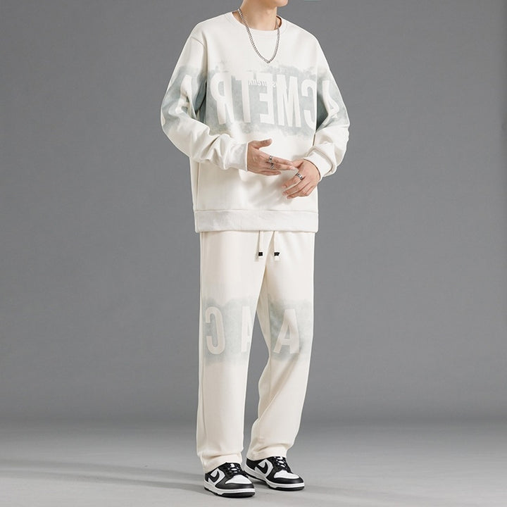 Men's Casual Sweatshirt-and-Pants Set Lisslune