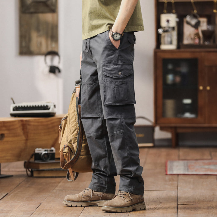 Men's cargo pants with multifunctional pockets and durable material Lisslune