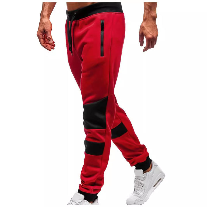 Men's sporty jogging pants with stylish contrast details Lisslune