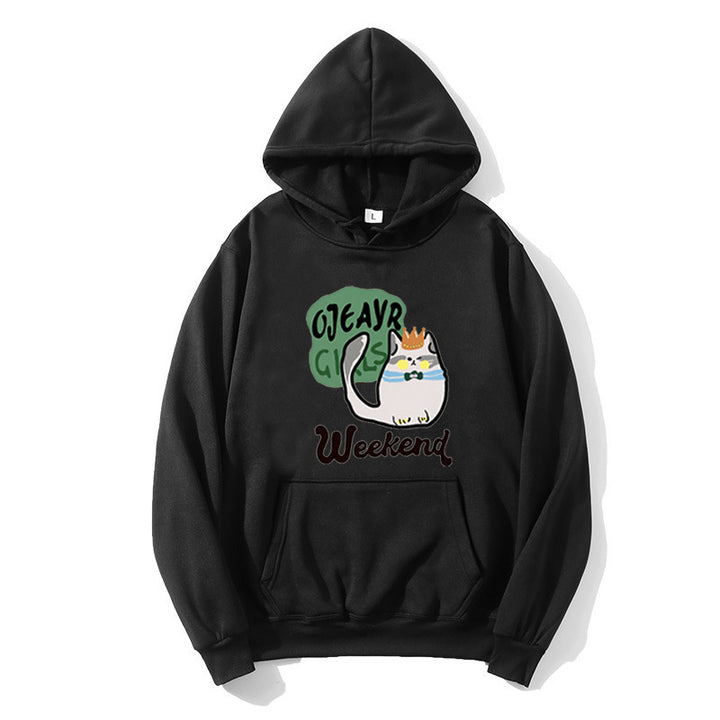Women's hoodie with playful cat motif Lisslune