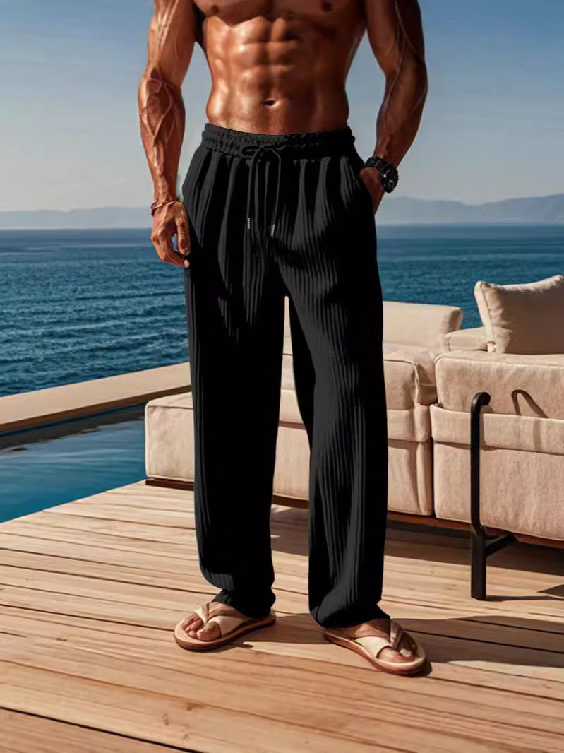 Men's casual striped leisure pants Lisslune