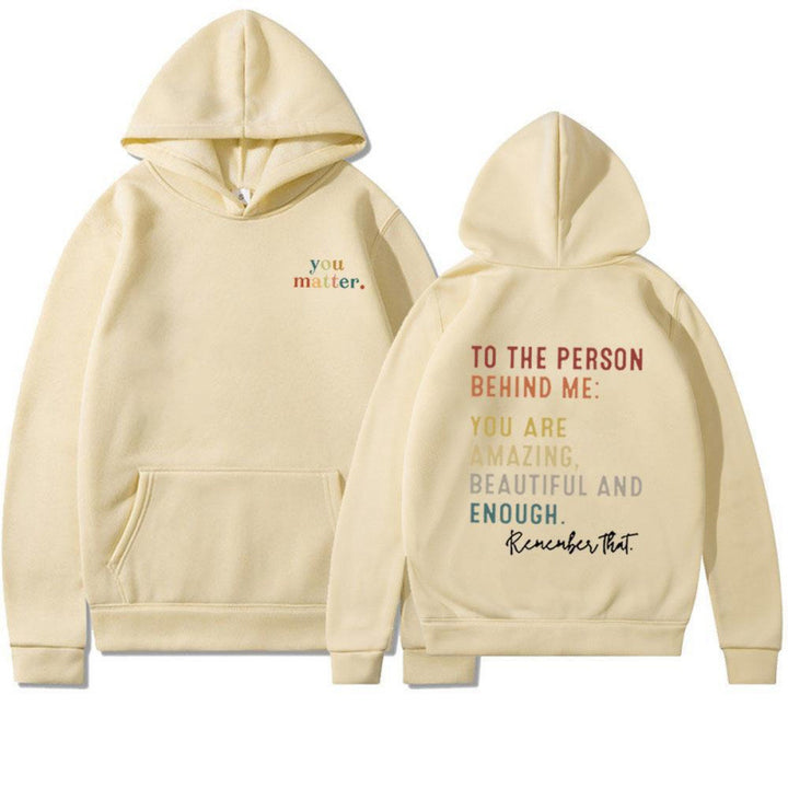 Women's hoodie with motivating lettering Lisslune
