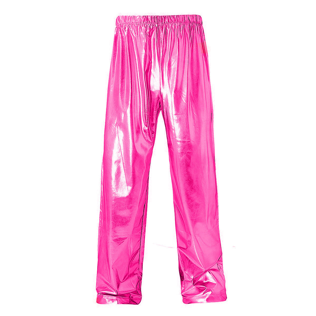 Men's shiny leisure pants with elastic waistband Lisslune