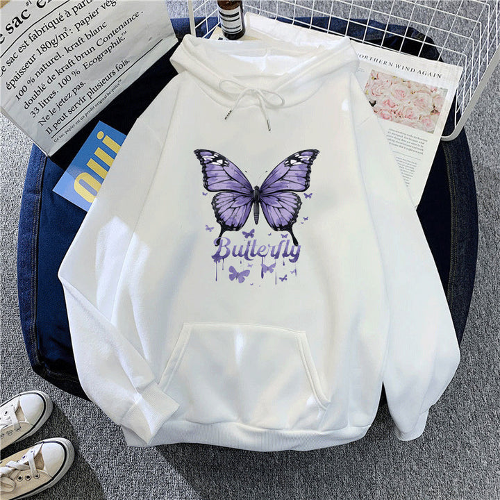 Women's hoodie with colorful butterfly motif Lisslune