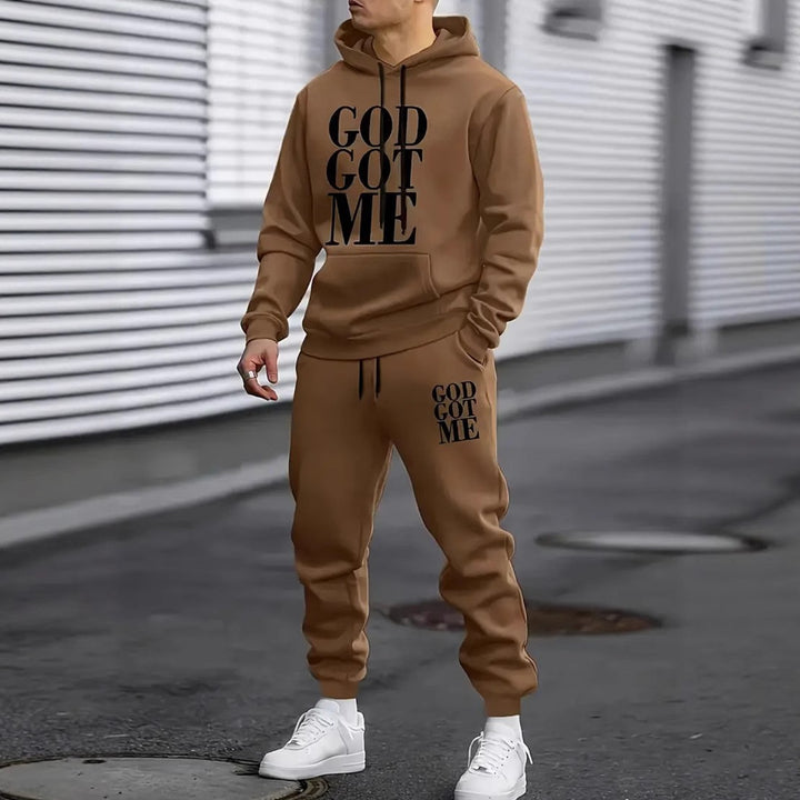 Men's tracksuit with modern statement print Lisslune