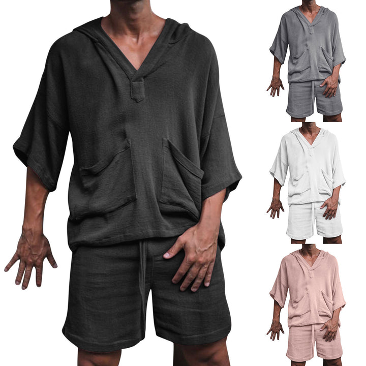 Men's loose hoodie with side pockets and casual fit Lisslune