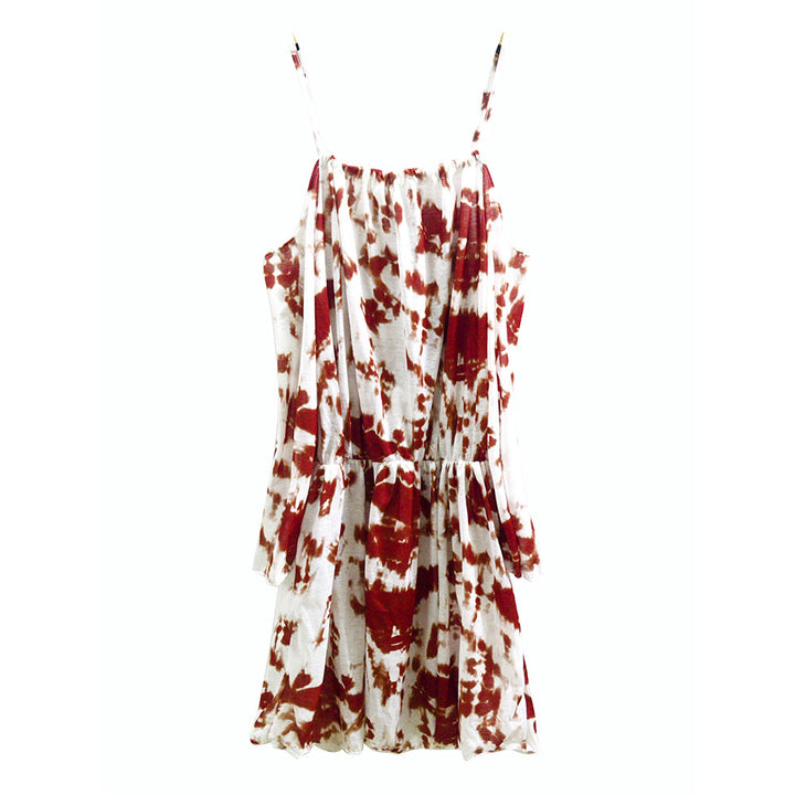 Women’s casual dress with off-shoulder design and Boho graphics Lisslune