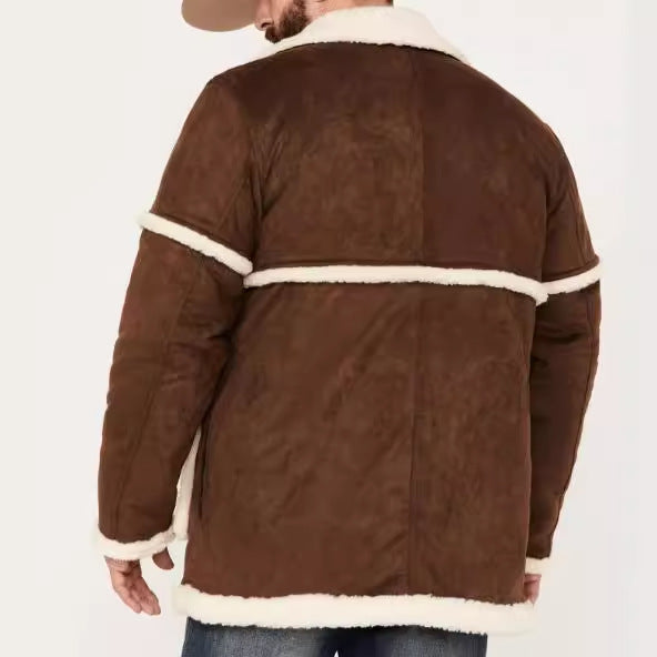 Men's elegant outdoor jacket with luxurious lambskin lining Lisslune