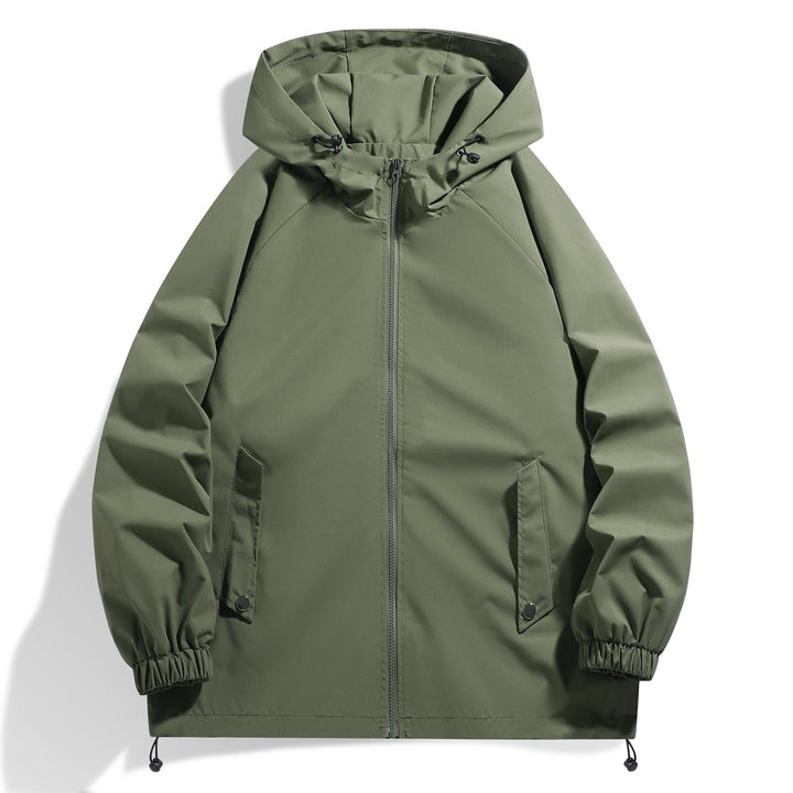 Men's functional jacket with adjustable hood collar and elastic sleeve cuffs Lisslune