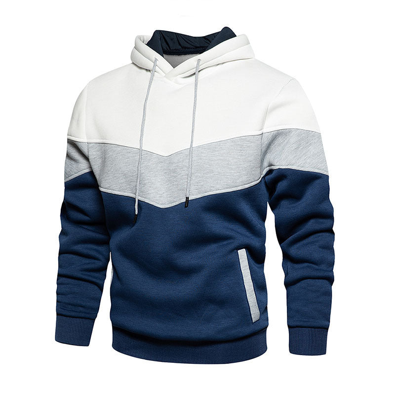 Men's sporty hoodie with modern color block design and breathable properties Lisslune