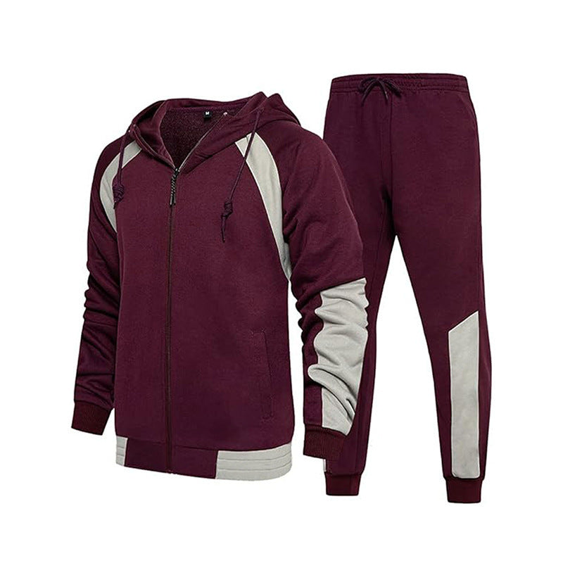 Men's sporty tracksuit with high collar and practical pockets Lisslune